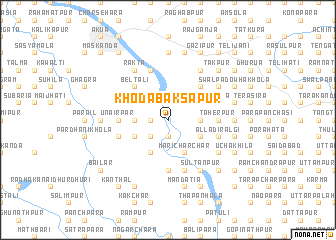 map of Khodābaksapur