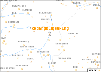 map of Khodāqolī Qeshlāq