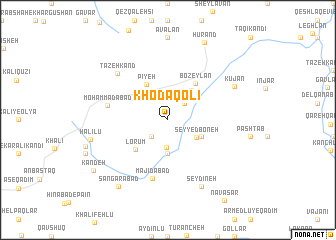 map of Khodā Qolī