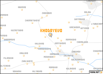 map of Khodayevo