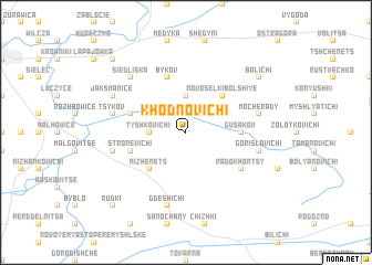 map of Khodnovichi