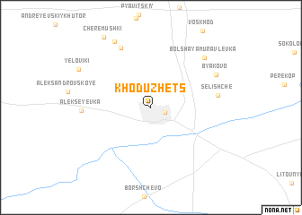 map of Khoduzhets