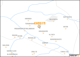 map of Khodyn\