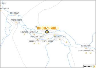 map of Khodzha-Ali