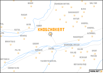 map of Khodzha-Kent