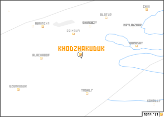 map of Khodzha-Kuduk