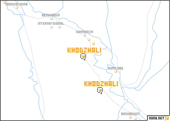 map of Khodzhali