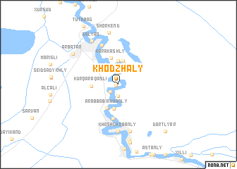 map of Khodzhaly