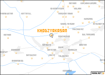 map of Khodzya-Kasan