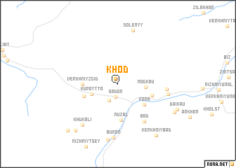 map of Khod