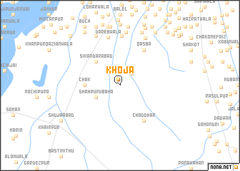 map of Khoja