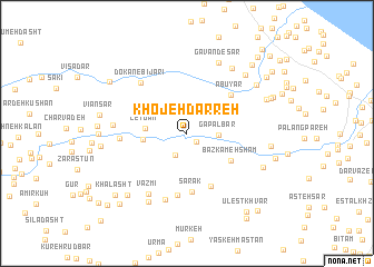 map of Khojeh Darreh