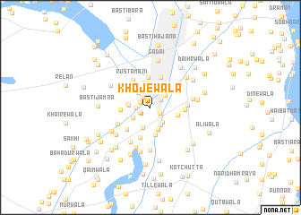 map of Khojewāla