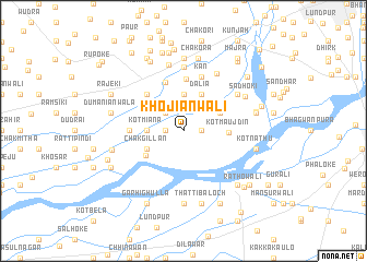 map of Khojiānwāli