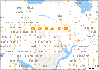 map of Khokhar Aggar Khān