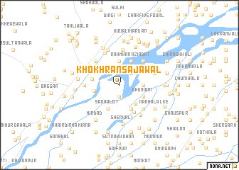 map of Khokhrān Sajāwal