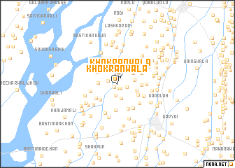 map of Khokrānwāla