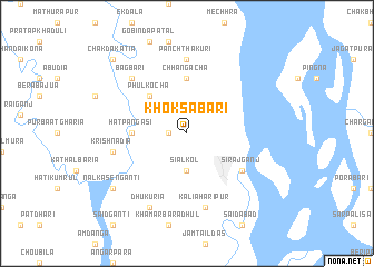 map of Khoksābāri