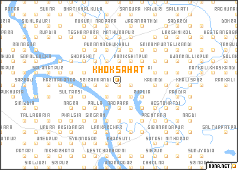 map of Khoksāhāt