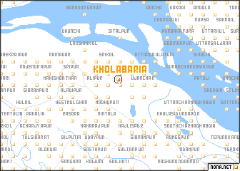 map of Kholābāria