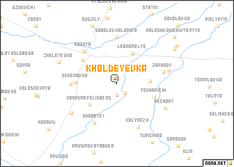 map of Kholdeyevka