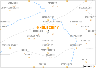 map of Kholechiny