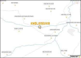 map of Kholenevka