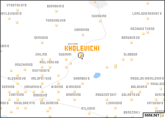 map of Kholevichi