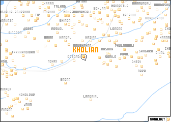 map of Kholiān