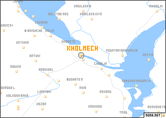 map of Kholmechʼ