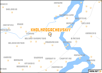 map of Kholm Rogachevskiy