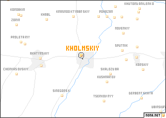 map of Kholmskiy