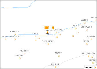 map of Kholm