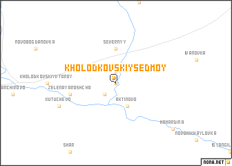 map of Kholodkovskiy Sed\
