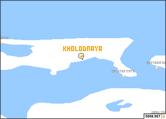 map of Kholodnaya