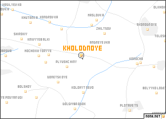 map of Kholodnoye