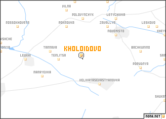 map of Kholoidovo