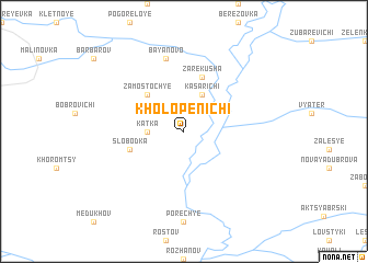 map of Kholopenichi