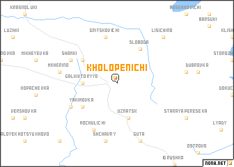 map of Kholopenichi