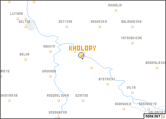 map of Kholopy