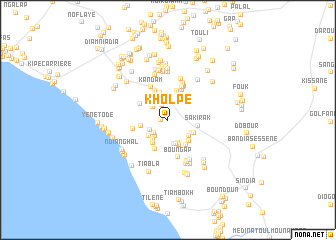 map of Kholpe