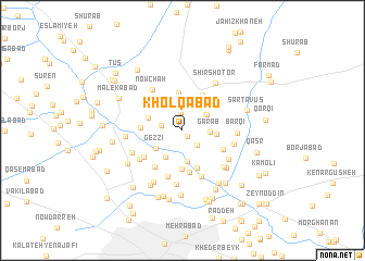 map of Kholqābād