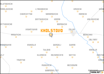 map of Kholstovo