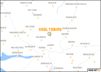 map of Kholtobino