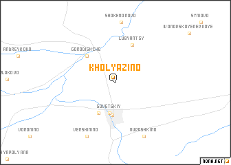 map of Kholyazino