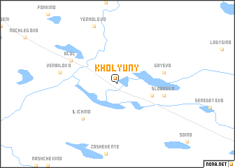 map of Kholyuny