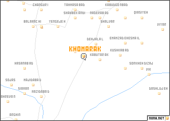 map of Khomārak