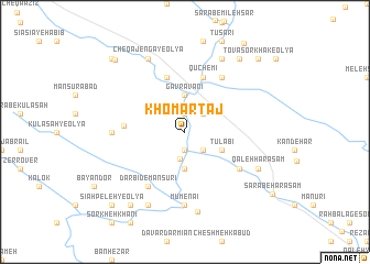 map of Khomārtāj