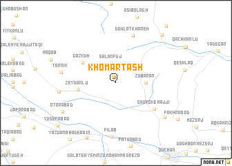 map of Khomārtāsh