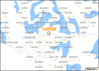 map of Khombe